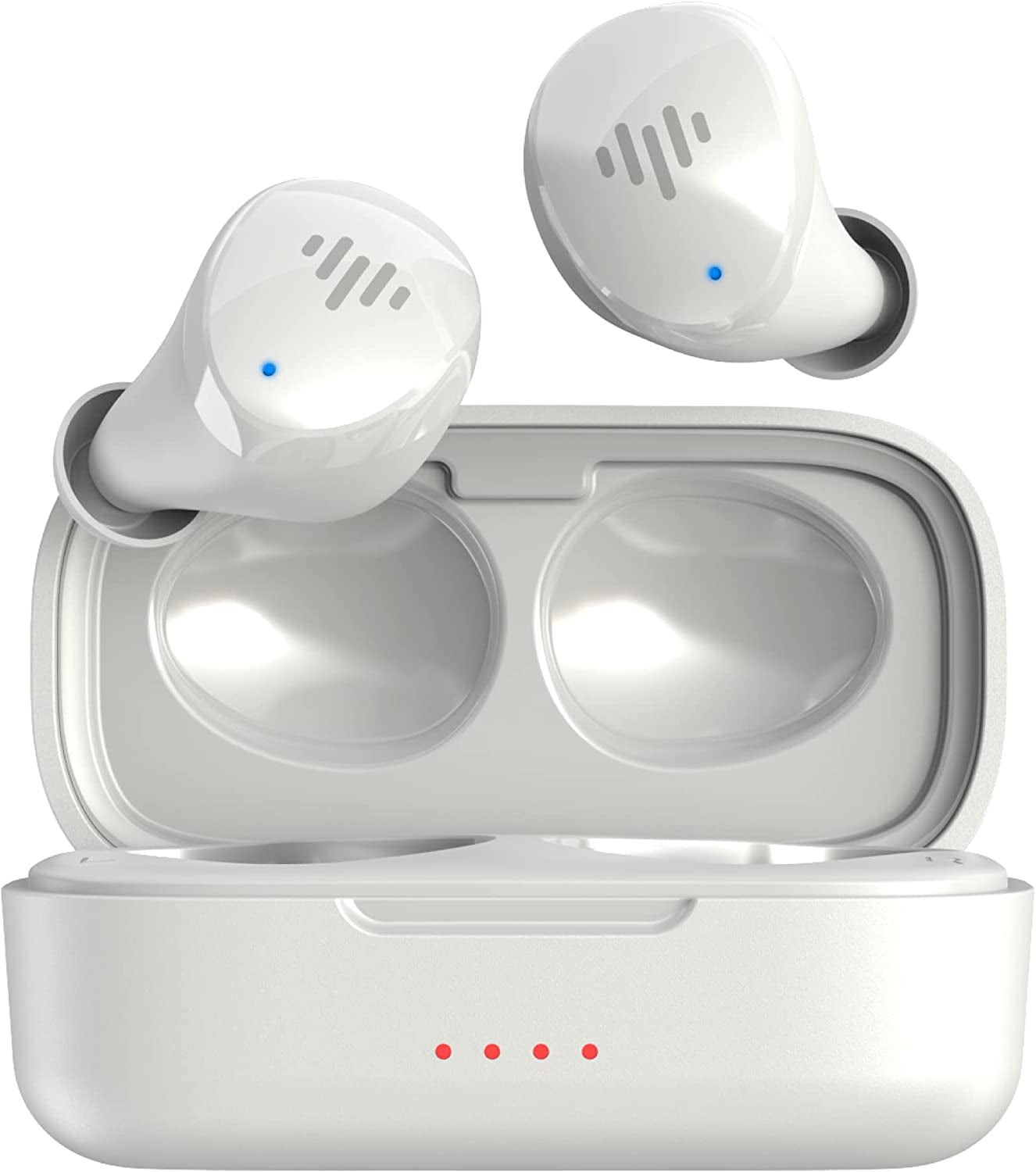 Mybuds Wireless Earbuds, Bluetooth 5.3, Built-In Microphone, 20 Hour Playtime, IPX6 Waterproof Protection, Compatible with Apple & Android, Includes Charging Case & 4 Ear Tips, TB100 White