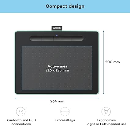 Wacom Intuos Medium Bluetooth Pistachio