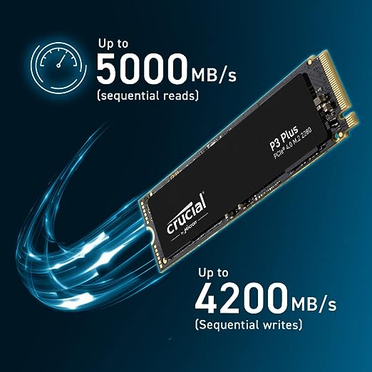 Crucial P3 Plus 500GB PCIe Gen4