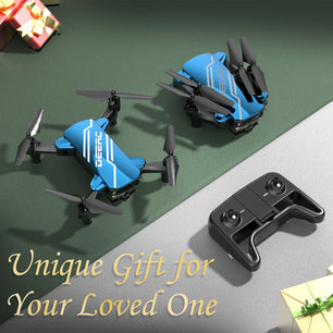 D20 Mini Drone for Kids with FPV Camera Remote Control Toys Gifts for Boys Girls with Voice Control Gestures Selfie Altitude Hold Gravity Control 2 Batteries Gifts