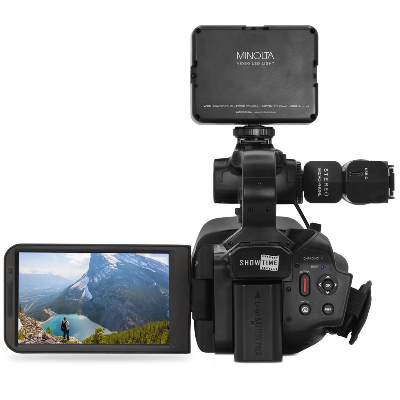 MN4KPRO 4K60FPS Ultra HD / 64 MP Autofocus Pro Camcorder Kit W/Wifi