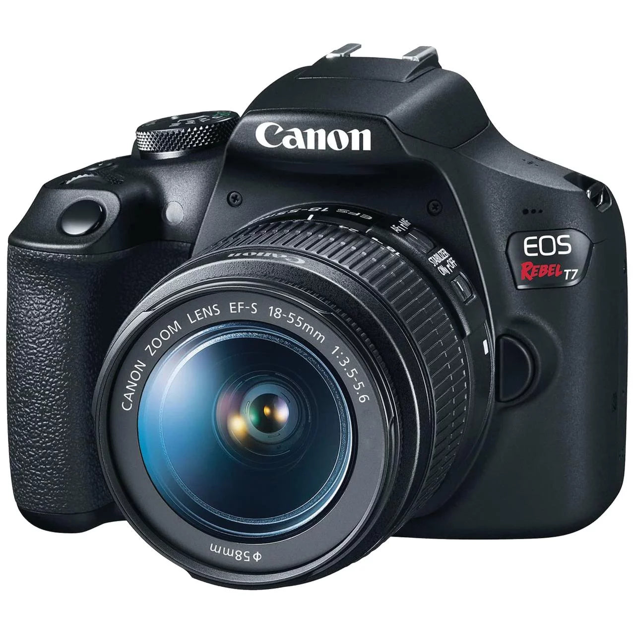 Canon EOS Rebel T7 DSLR Camera Bundle with 18-55Mm, 75-300Mm Lens, Sandisk 128GB Memory Card, Backpack and  Accessory