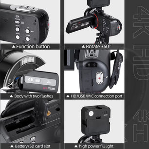 4K Video Camera Camcorder 3.0