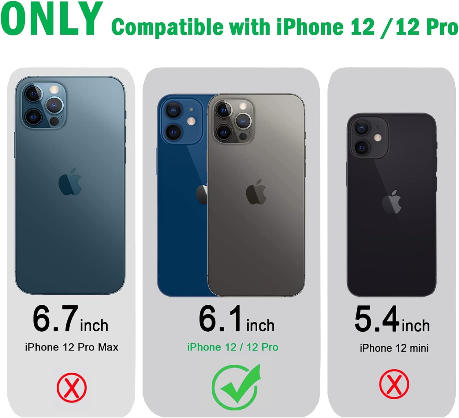 Compatible with Iphone 12 Case & 12 Pro Case Clear Soft Transparent Shockproof Protective Slim Thin Bumper Phone Cover for 12 and 12 Pro - 6.1 Inch