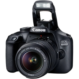 Canon EOS 4000D / Rebel T100 DSLR Camera + EF-S 18-55Mm Lens + Sandisk 64GB Memory Card +  Bundle